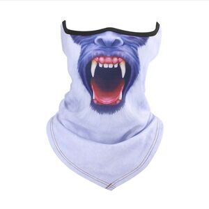 Half Face Mask Motorcycle Cycling Halloween UV Protection Balaclava Neck Scarf